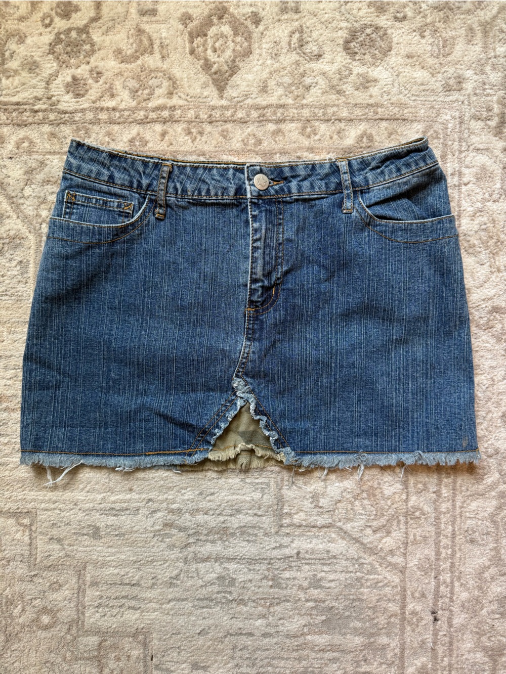 Classic Blue Denim Mini Skirt